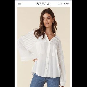 Spell white button down shirt - SOLD OUT